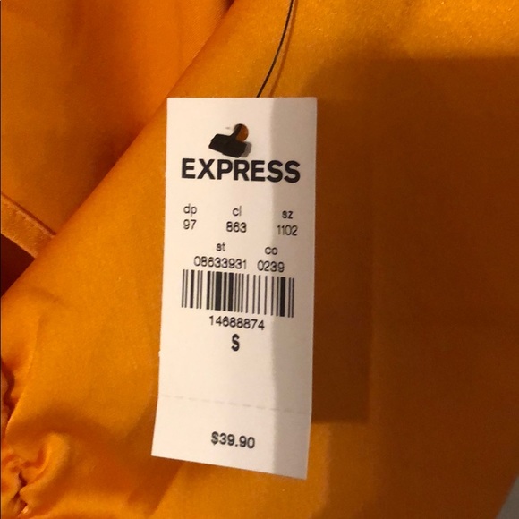 NWT Orange tie back crop tank - Picture 5 of 5